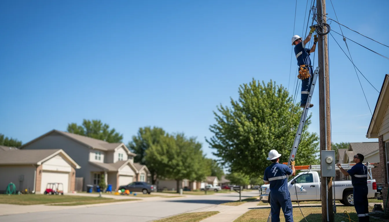 Residential electrician providing installation services in Fox, AR